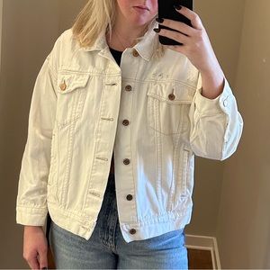 Free People Cream Denim Jacket M/L